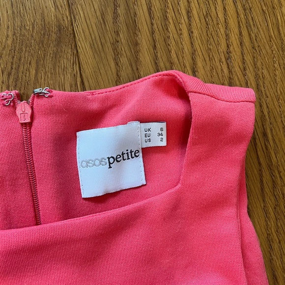 ASOS PETITE petite pink midi dress - Picture 2 of 4